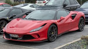 Red Ferrari F8 Tributo